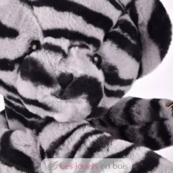 Sac bandoulière ours zébré en peluche - Doudou et Compagnie