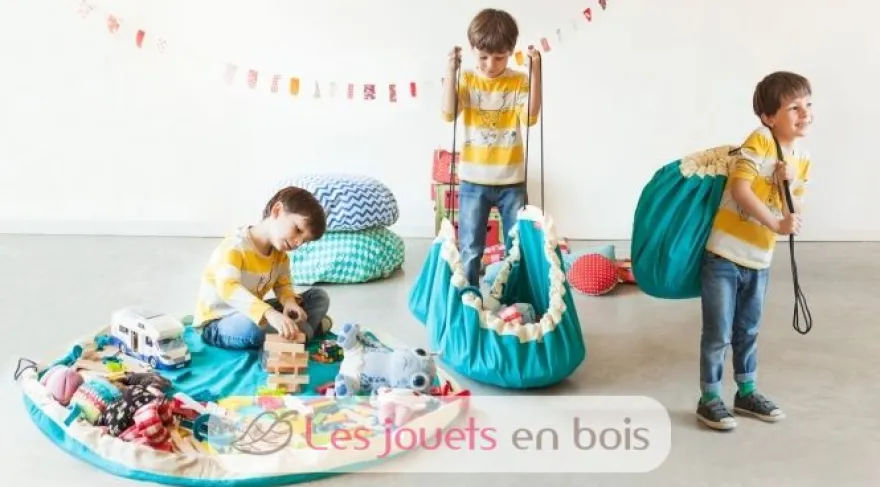 Sac de rangement - Losange vert - Play and Go