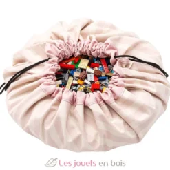 Sac de rangement - Rayures roses - Play and Go