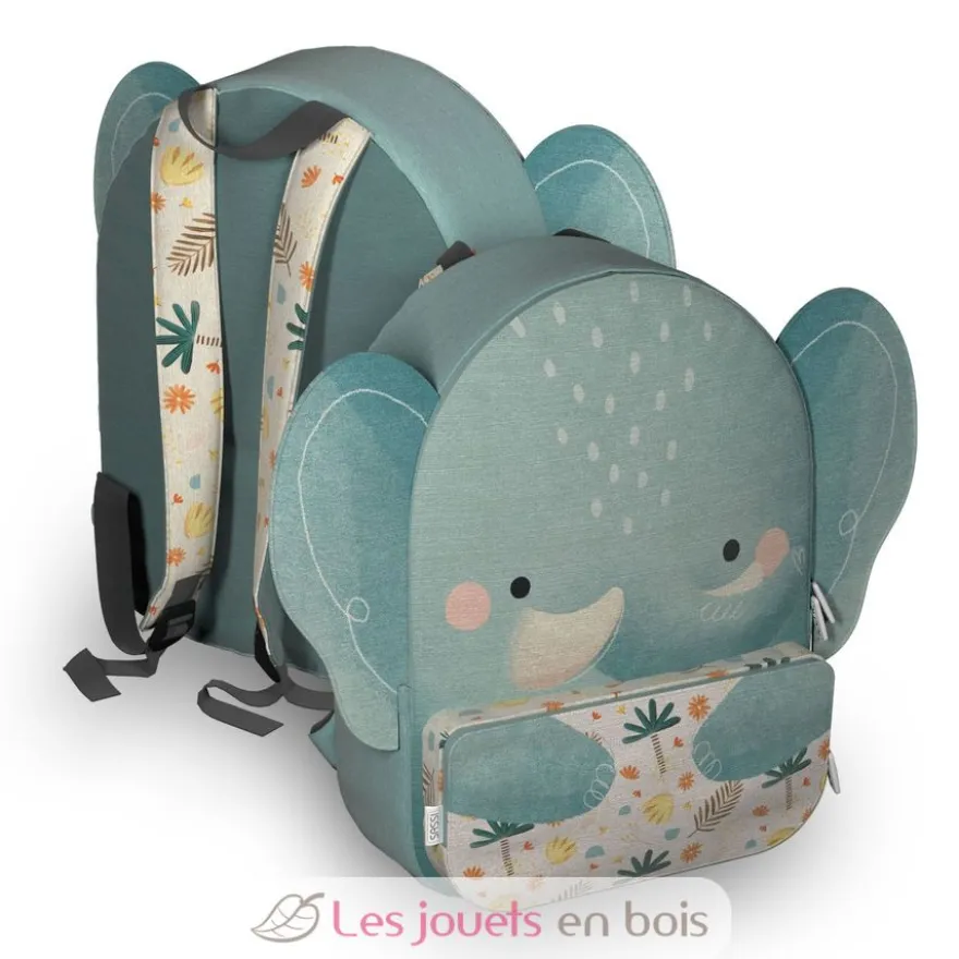 Sac à dos Chewy l'éléphant bleu - Sassi