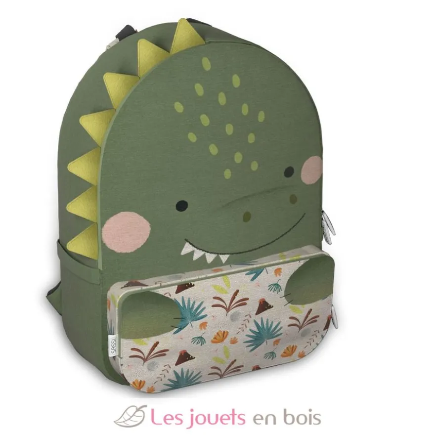 Sac à dos Cracky le dinosaure vert - Sassi
