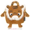 Sac à dos velours Spéculos tigre Marron Déglingos