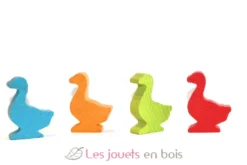 Sachet de 4 oies en bois - Jeujura