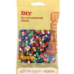 Sachet 1000 perles plastique Midi base mix 22 couleurs - Hama