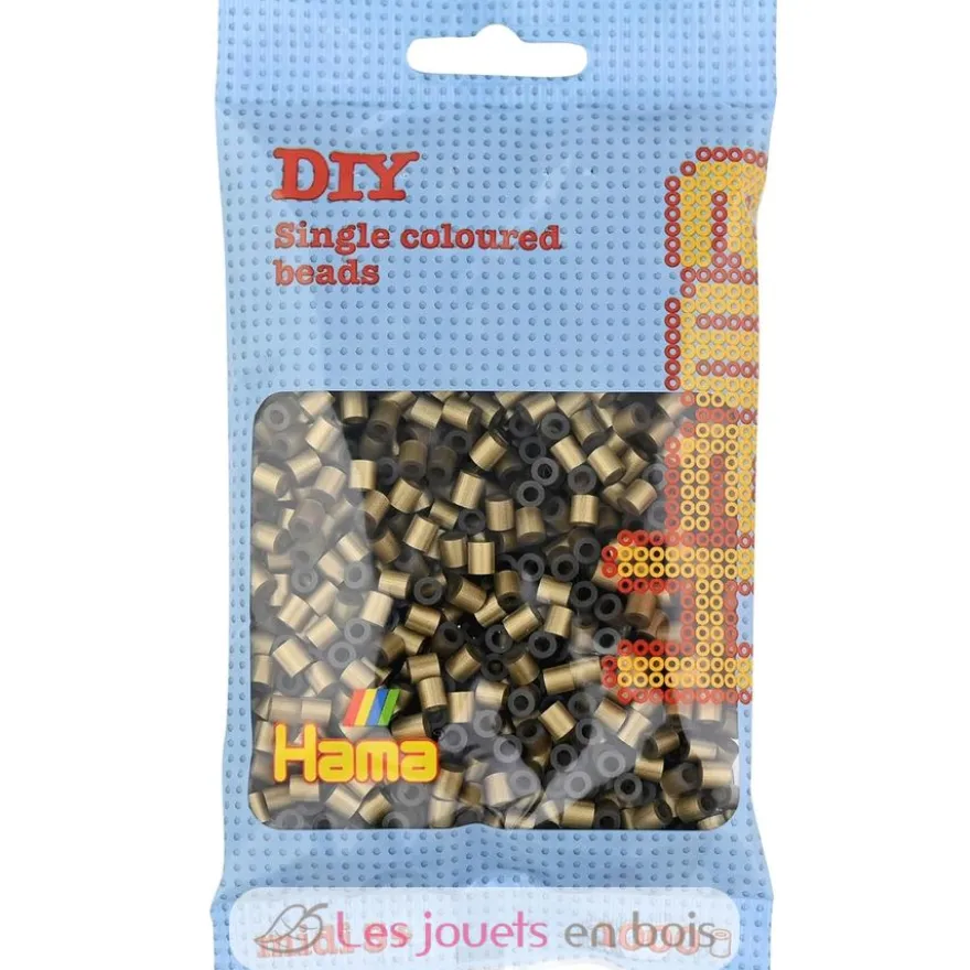 Sachet 1000 perles plastique Midi bronze - Hama