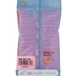 Sachet 1000 perles plastique Midi rose fuschia - Hama