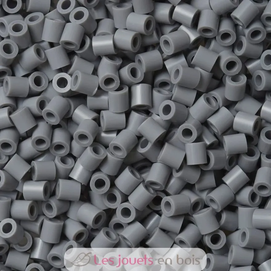 Sachet 1000 perles plastique Midi gris - Hama