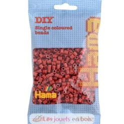 Sachet 1000 perles plastique Midi marron rouge- Hama