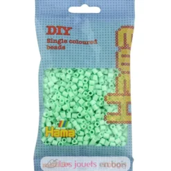 Sachet 1000 perles plastique Midi vert menthe pastel - Hama