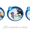 Sachet 1000 perles plastique Midi rose pastel - Hama