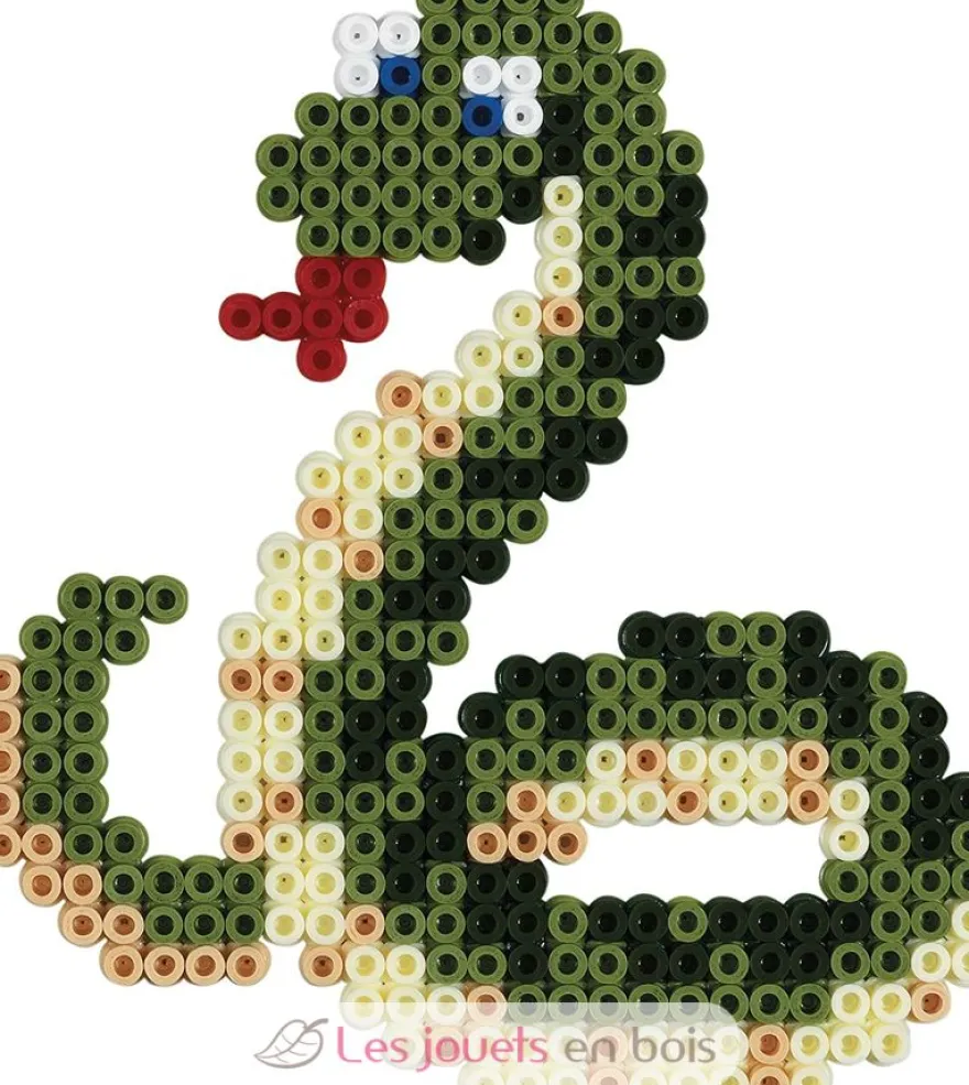 Sachet 1000 perles plastique Midi Vert olive - Hama
