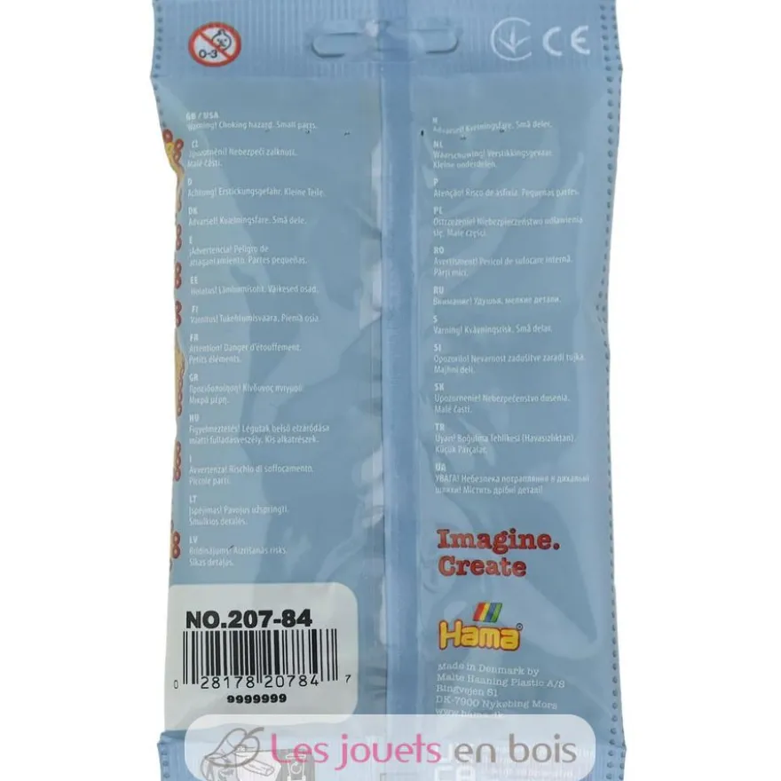 Sachet 1000 perles plastique Midi Vert olive - Hama