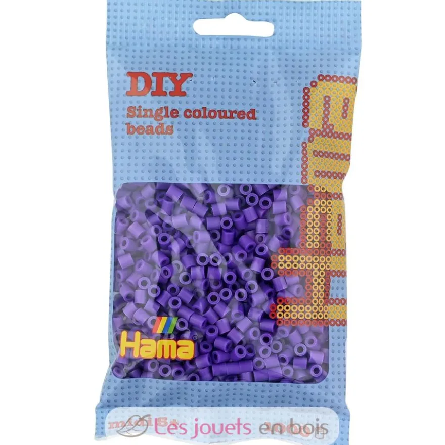 Sachet 1000 perles plastique Midi Violet - Hama