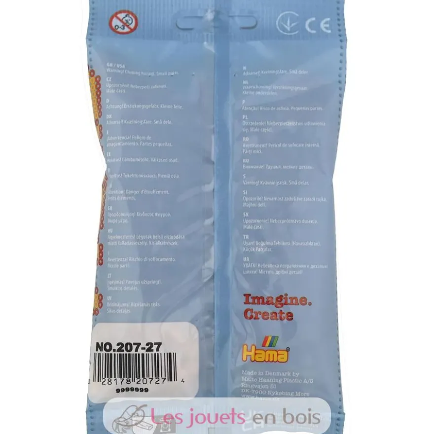 Sachet 1000 perles plastique Midi beige - Hama