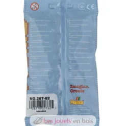 Sachet 1000 perles plastique Midi argent - Hama