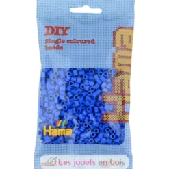 Sachet 1000 perles plastique Midi Bleu - Hama