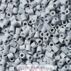 Sachet 1000 perles plastique Midi gris clair - Hama