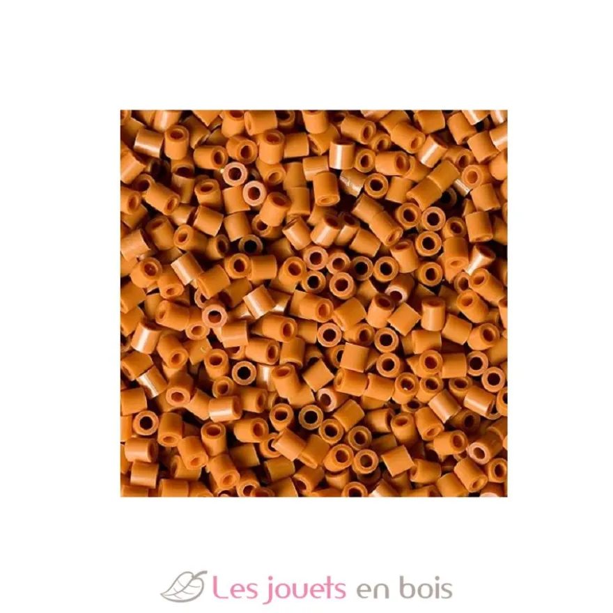 Sachet 1000 perles plastique Midi marron clair - Hama