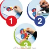 Sachet 1000 perles plastique Midi base mix 6 couleurs - Hama