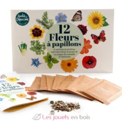 12 sachets de graines Fleurs à Papillons - Radis et Capucine