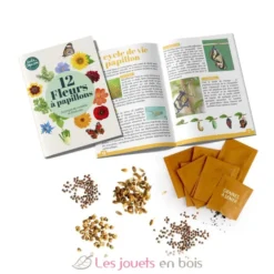 12 sachets de graines Fleurs à Papillons - Radis et Capucine