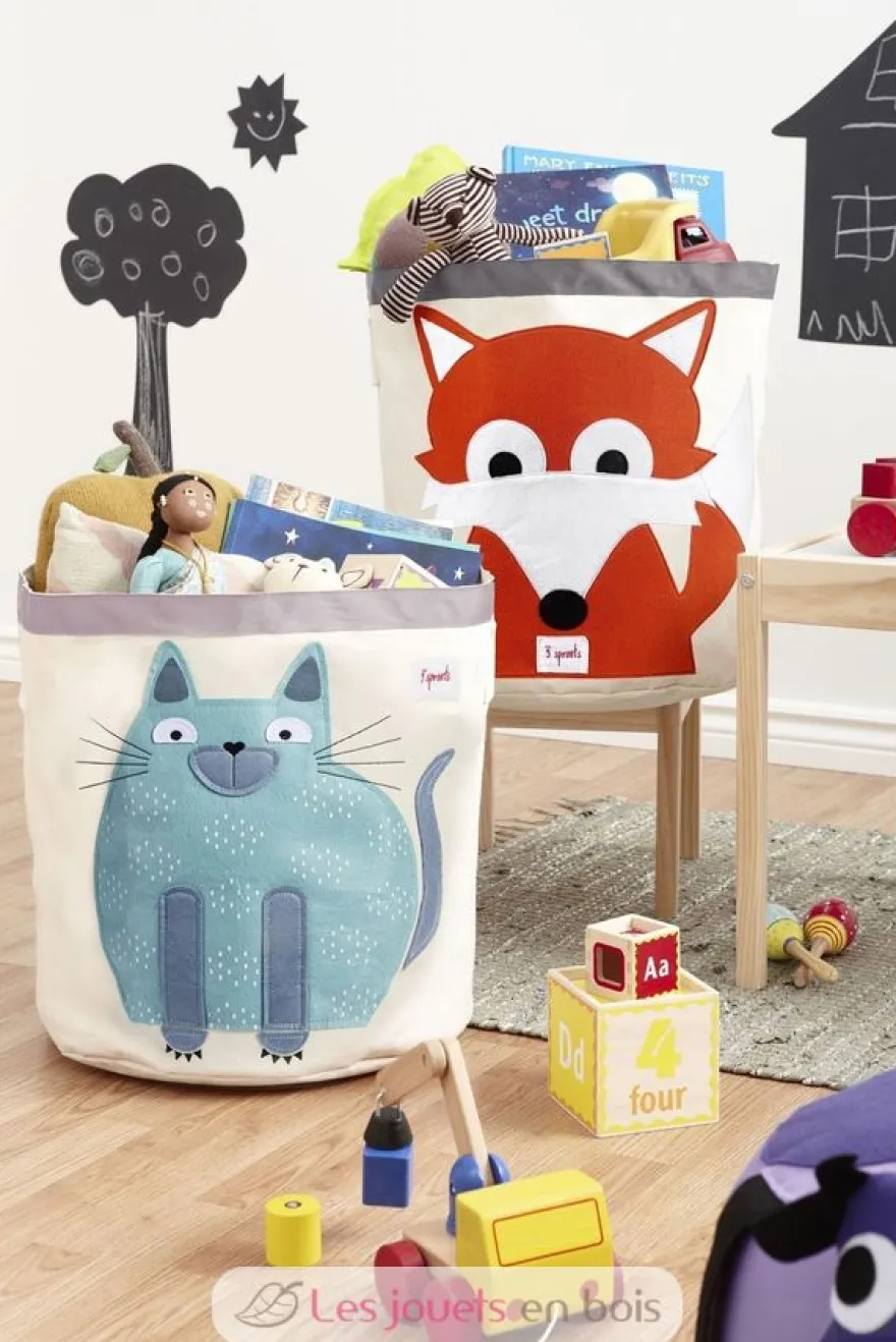 Sac à jouets Chat - 3 Sprouts