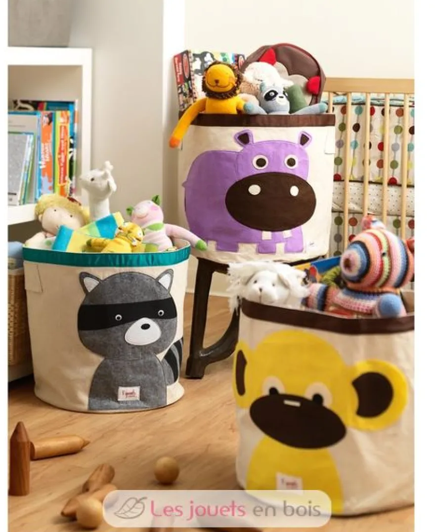 Sac à jouets Raton laveur - 3 Sprouts