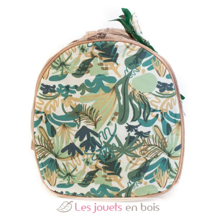 Sac week-end Jélékros lion gris vert Les Déglingos