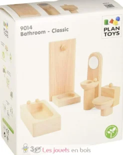 Salle de bain en bois naturel - Plan Toys
