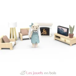 Salon de la maison de poupée lapin - Speedy Monkey