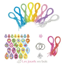 Scoubidous Peace and Love à créer - Janod
