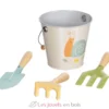 Seau avec outils de jardin Escargot - Goki