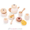 Service à thé en bois blanc - New Classic Toys