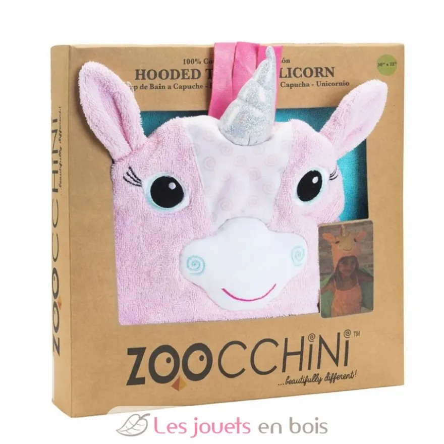Serviette de bain enfant - Allie la licorne - Zoocchini