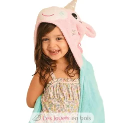 Serviette de bain enfant - Allie la licorne - Zoocchini