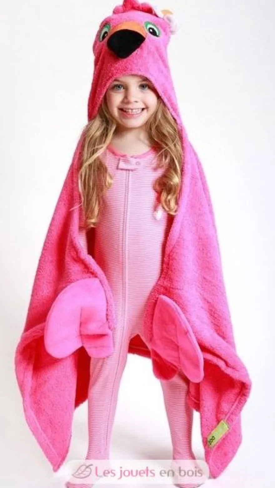 Serviette de bain enfant - Franny le flamant rose - Zoocchini
