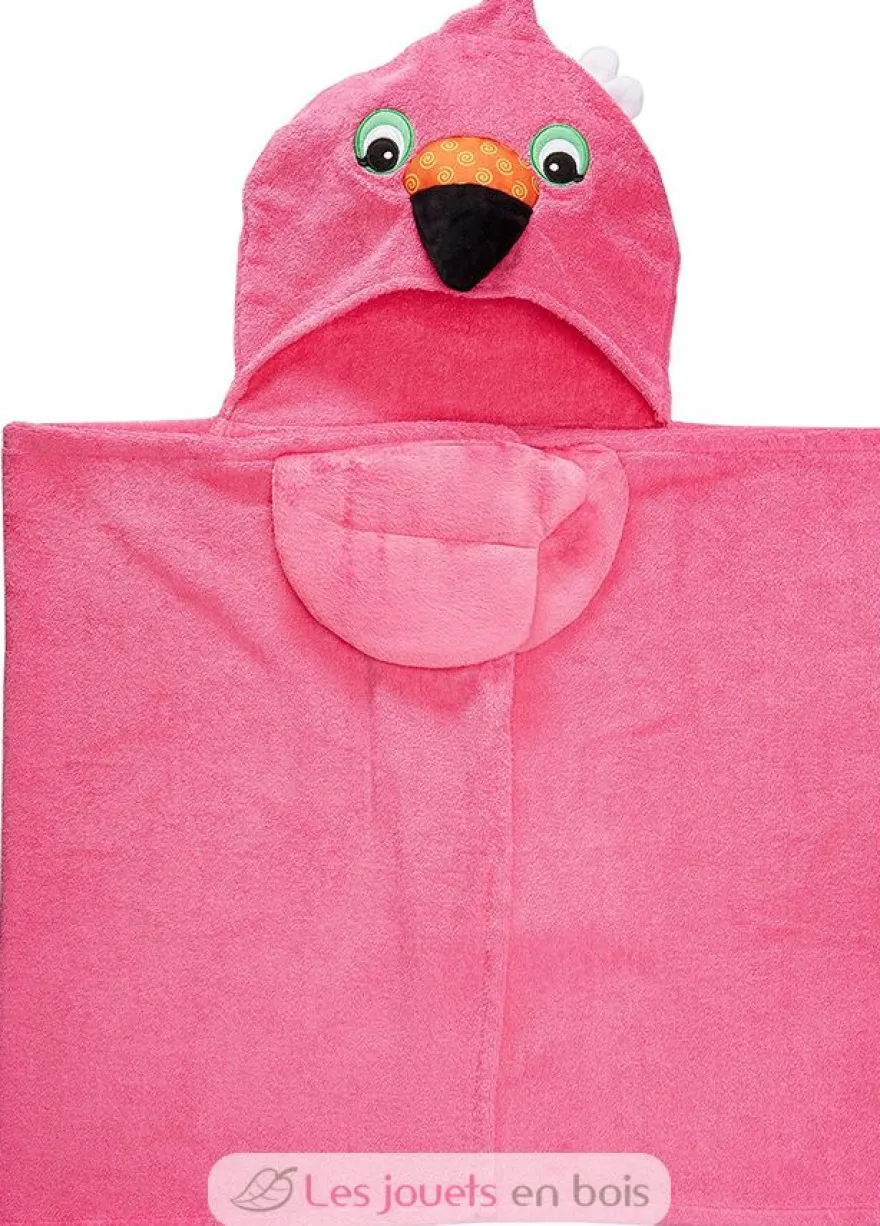 Serviette de bain enfant - Franny le flamant rose - Zoocchini