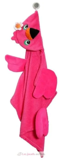Serviette de bain enfant - Franny le flamant rose - Zoocchini