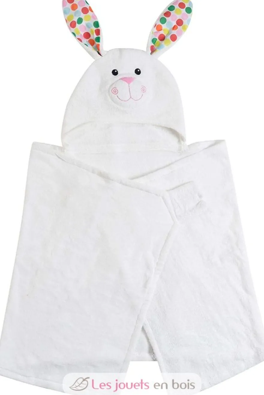 Serviette de bain enfant - lapin bella - Zoocchini