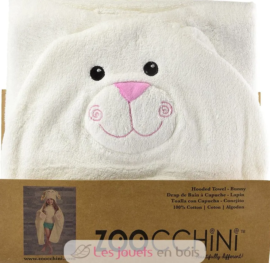 Serviette de bain enfant - lapin bella - Zoocchini
