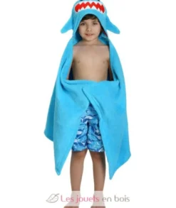Serviette de bain enfant - Sherman le requin - Zoocchini