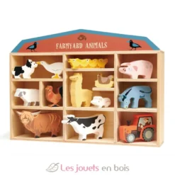 Set animaux en bois Ferme - Tender Leaf Toys