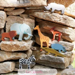 Set animaux en bois Safari - Tender Leaf Toys
