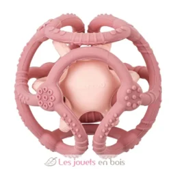 Set 2 balles silicone rose - Nattou