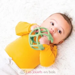 Set 2 balles silicone vert menthe - Nattou