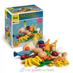 Set d'aliments en bois 75 pcs - Erzi