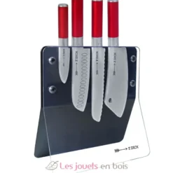 Set de couteaux en bois avec bloc de rangement - Tanner