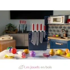 Set de couteaux en bois avec bloc de rangement - Tanner
