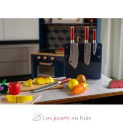 Set de couteaux en bois avec bloc de rangement - Tanner