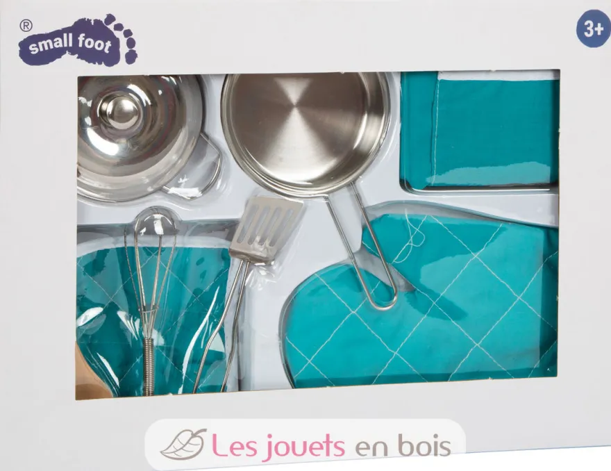 Set de cuisine avec tablier bleu - Small Foot Compagny